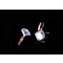 earrings lucy crystal gold