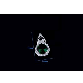 necklace simona emerald
