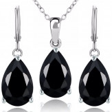 set teardrop black
