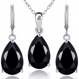 set teardrop black