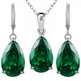 set teardrops emerald