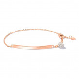 bracelet roses silver