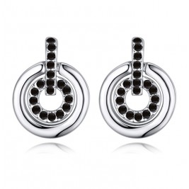 earrings samanta silver jet