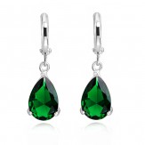 earrings teardrops emerald