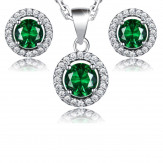 set rings emerald 
