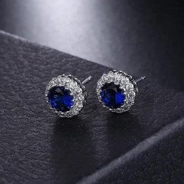 earrings ines sapphire