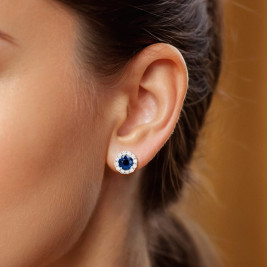 earrings ines sapphire