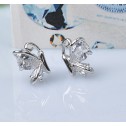 earrings butterflies crystal